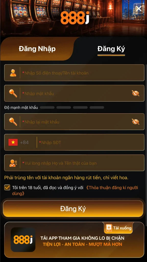 Đăng ký tài khoản